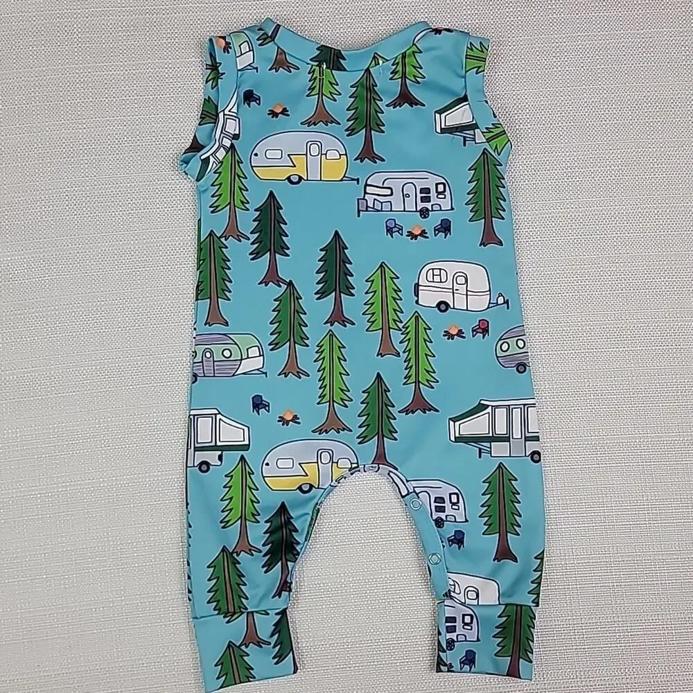 Floral Pig‎ campers romper 12 M